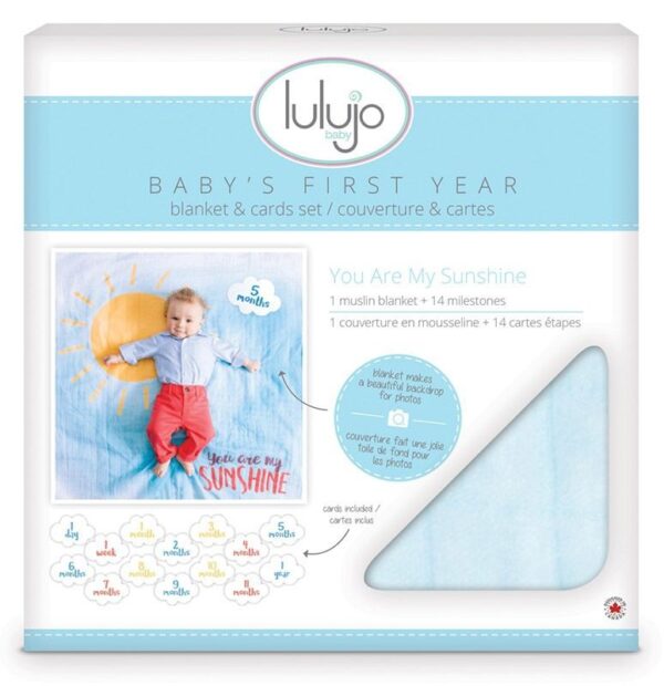 Baby's First Year™ Mulltuch & Karten Set / Baumwolle / You are my Sunshine – Bild 4