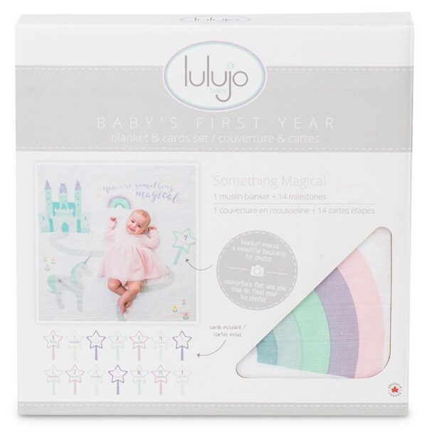 Baby's First Year™ Mulltuch & Karten Set / Baumwolle / Something Magical – Bild 5