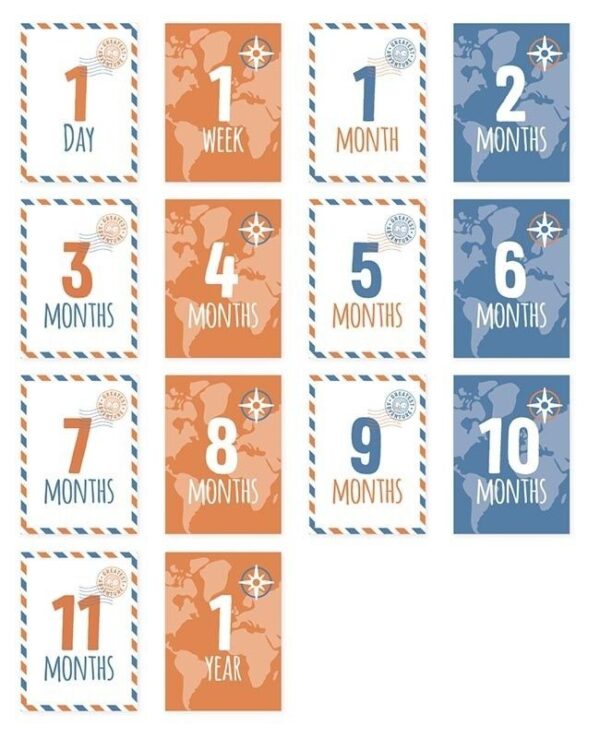 Baby's First Year™ Mulltuch & Karten Set / Baumwolle / Greatest Adventure – Bild 4