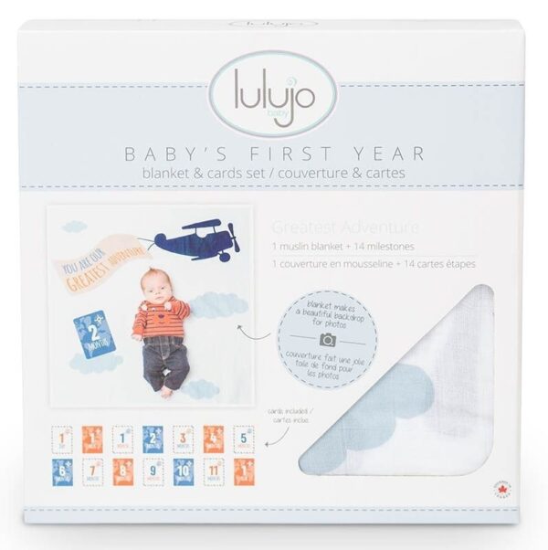 Baby's First Year™ Mulltuch & Karten Set / Baumwolle / Greatest Adventure – Bild 5