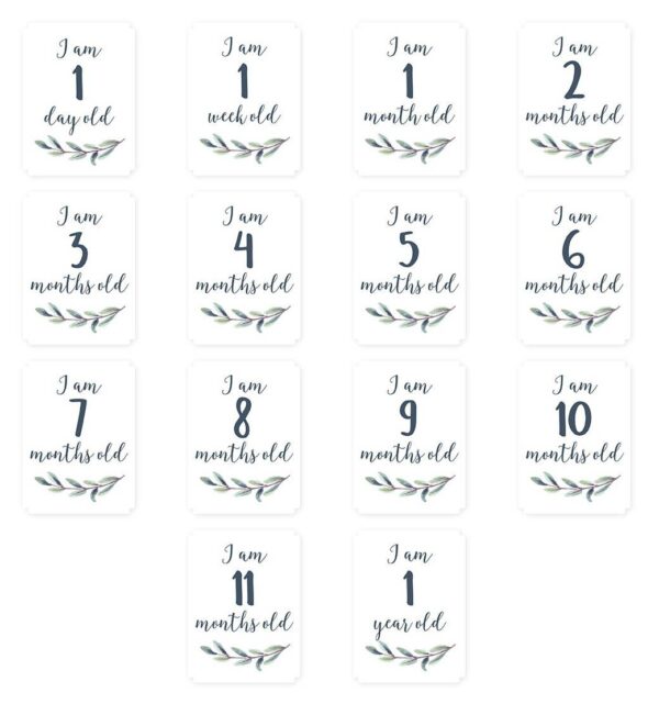 Baby's First Year™ Mulltuch & Karten Set / Baumwolle / Hello World – Bild 4
