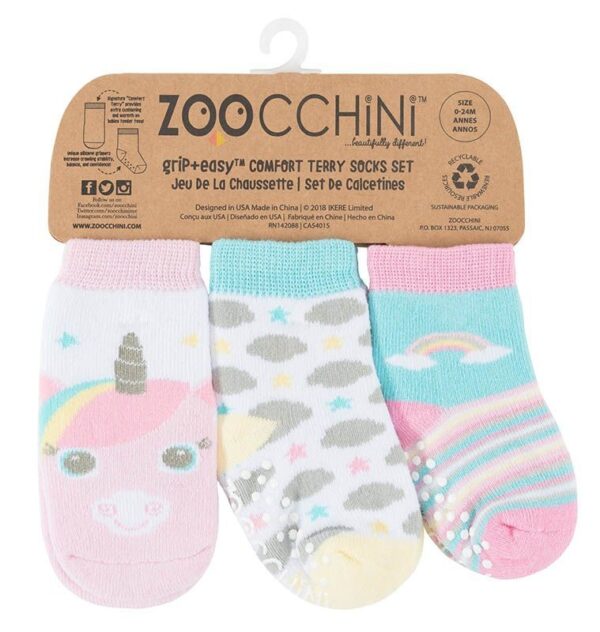 3er Pack Söckchen - Allie das Einhorn – Bild 2
