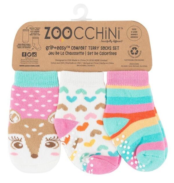 3er Pack Söckchen - Fiona das Rehkitz – Bild 2