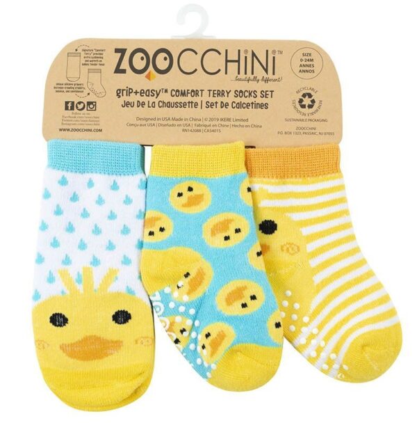 3er Pack Söckchen - Puddles die Ente (0M-24M) – Bild 2