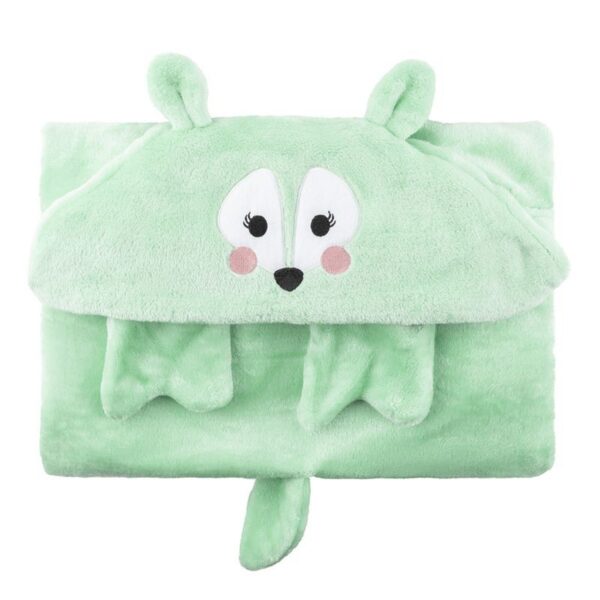 Kuscheldecke mit Kapuze „Fiona das Reh“ 🦌 – Grün (Zoocchini) – Bild 3