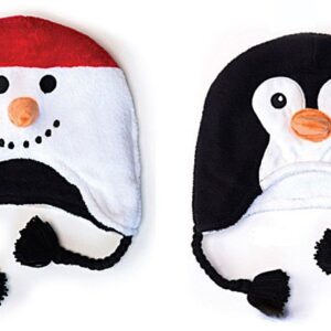 Wendbare Wintermütze - Schneemann/Pinguin