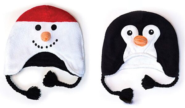 Wendbare Wintermütze - Schneemann/Pinguin