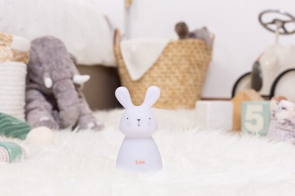 Nachtlicht LED MICRO-USB - Häschen / Weiß – Bild 4
