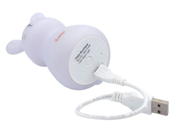 Nachtlicht LED MICRO-USB - Häschen / Weiß – Bild 5