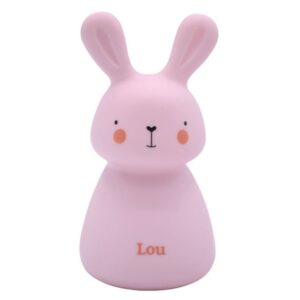 Nachtlicht LED MICRO-USB - Häschen / Pink