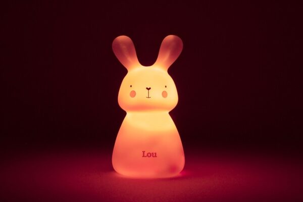 Nachtlicht LED MICRO-USB - Häschen / Pink – Bild 2