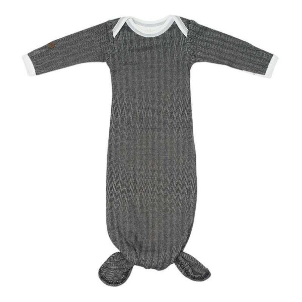 Cottage Collection - Babyschlafrock/Strampler Baumwolle (Bio) / Bear Black (0-3 M)