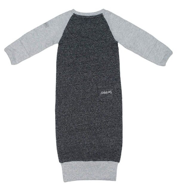 Raglan Collection - Babyschlafrock/Strampler Baumwolle (Bio) / Graphit Black (0-3 M) – Bild 2