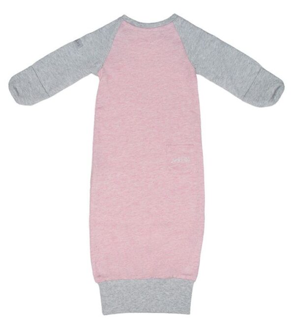 Raglan Collection - Babyschlafrock/Strampler Baumwolle (Bio) / Dogwood Pink (0-3 M) – Bild 2