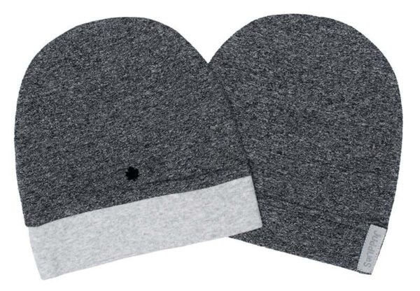 Raglan Collection - Babymütze Baumwolle (Bio) 2er Pack - Graphit Black