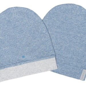 Raglan Collection - Babymütze Baumwolle (Bio) 2er Pack - Denim Blue