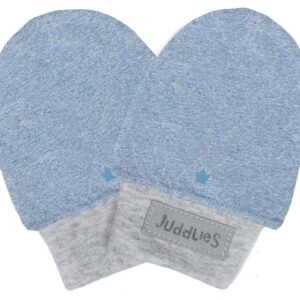 Raglan Collection - Kratzfäustlinge Baumwolle (Bio) / Denim Blue (0-3 M)