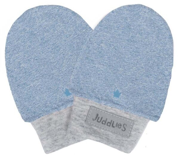 Raglan Collection - Kratzfäustlinge Baumwolle (Bio) / Denim Blue (0-3 M)