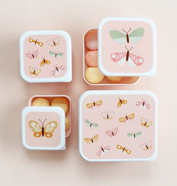 Lunchbox / 4er Set / Schmetterlinge – Bild 2