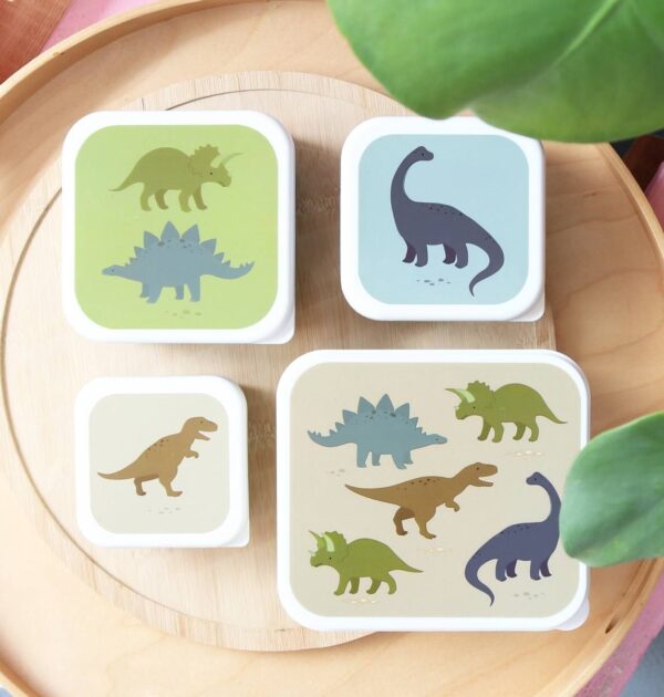 Lunchbox / 4er Set / Dinosaurier – Bild 2