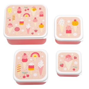 Lunchbox / 4er Set / Eiscreme
