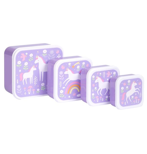 Lunchbox / 4er Set / Einhorn – Bild 2