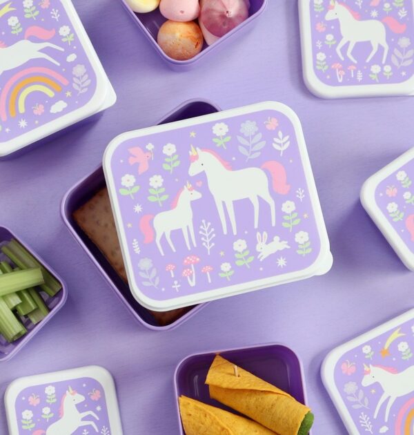 Lunchbox / 4er Set / Einhorn – Bild 5