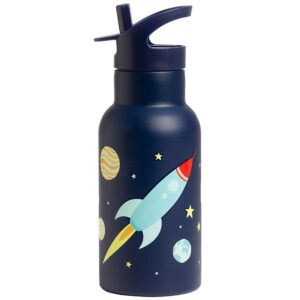 Trinkflasche - Edelstahl / Weltraum