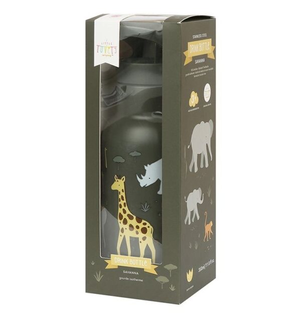Trinkflasche - Edelstahl / Savanne – Bild 5