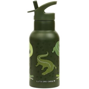 Trinkflasche - Edelstahl / Krokodil