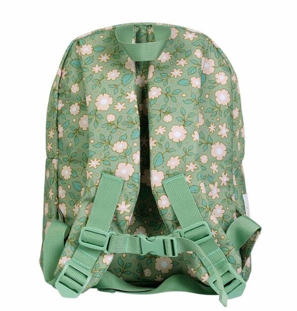 Kleiner Rucksack / Blüten / Salbeigrün – Bild 2