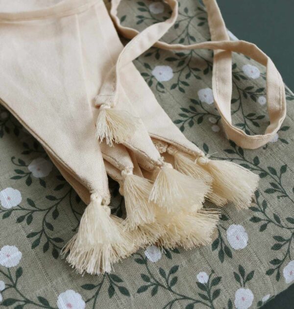 Wimpelkette / Stoff / Creme – Bild 2