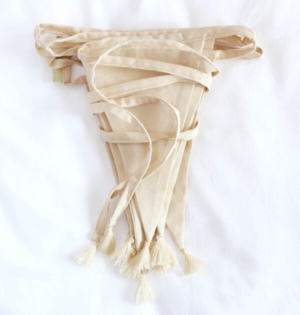 Wimpelkette / Stoff / Creme – Bild 3