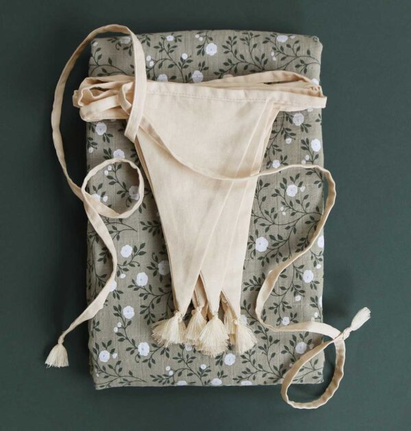 Wimpelkette / Stoff / Creme – Bild 5