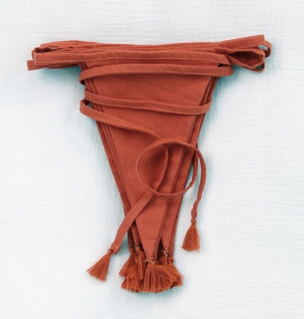 Wimpelkette / Stoff / Terracotta – Bild 3