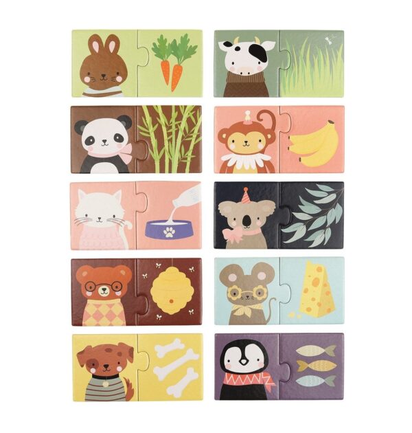 Matching Puzzle / Tiere + Lieblingssnacks – Bild 3