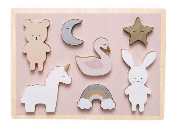 Puzzle Einhorn aus Holz