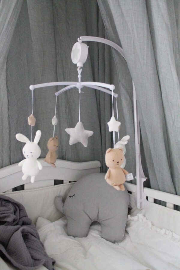 Mobile mit Spieluhr Teddy & Bunny – Bild 2