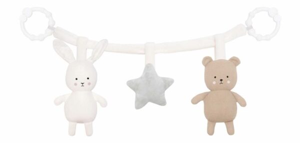 Kinderwagenkette Teddy & Bunny