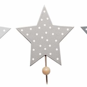 Wandhaken Sterne / Grau
