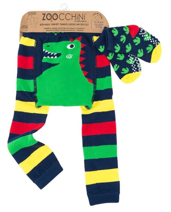 Set Leggings und Socken mit Devin der Dinosaurier.