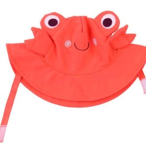 Niedlicher Sonnenhut mit Krabben Motiv.