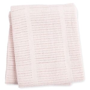 Strickdecke / Baumwolle / 100 * 80 cm / Pink
