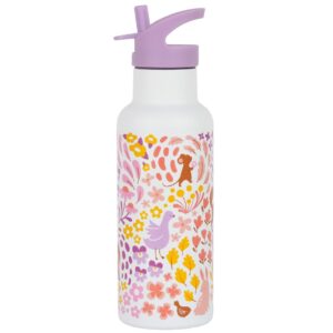 Trinkflasche Edelstahl Blumengarten 500ml