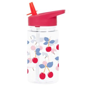 Die Trinkflasche mit Kirschmotiv versorgt ihre Kleinen bestens mit Flüssigkeit unterwegs.