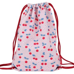 Der bunt bedruckte Turnbeutel ist der ideale Begleiter für aktive Kinder.