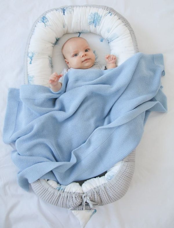 Babydecke babyblau