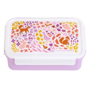Diese farbenfrohe Lunchbox versorgt ihre Kleinen unterwegs mit frischen Snacks.