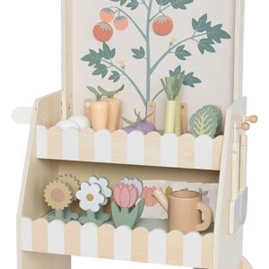 bunt dekorierter Gärtnerwagen fördert die Liebe zur Natur und die Kreativität ihres Kindes,