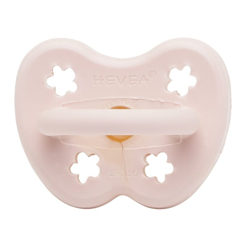 Schnuller - Naturkautschuk / Powder Pink / rund / Blume (0-3 Mon.)